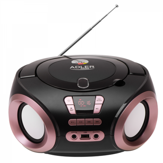 Adler | CD-MP3 Boombox | AD 1181 | Speakers | USB connectivity | FM