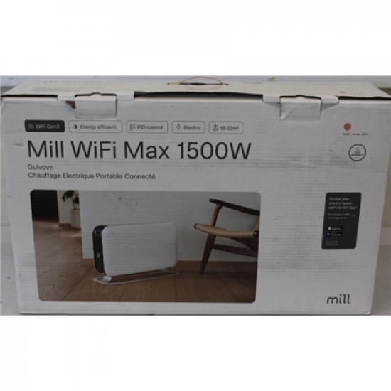 SALE OUT. Mill Portable Heater | CO1500MAXWIFI3 | Convection Heater | 1500 W | Suitable for rooms up to 14-18 m² | White | DEMO | IPX4