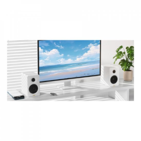 Edifier Compact Desktop 2.0 Speakers | M60 | 66 W | Bluetooth | White | Wireless connection