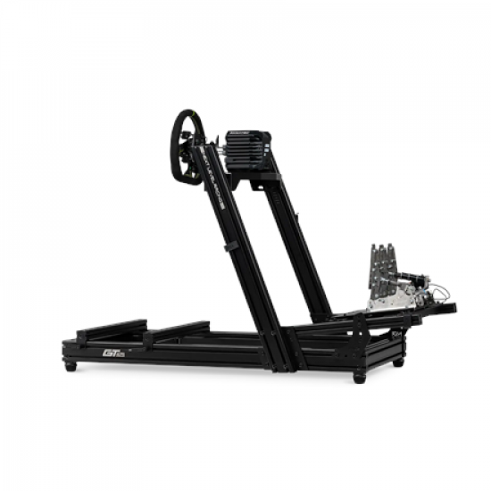 Next Level Racing Aluminium Simulator Cockpit, Wheel Plate Edition | GTElite Lite | Black