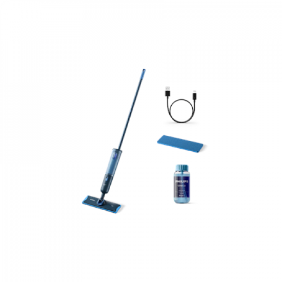 Philips | Washing broom | XV3101/01 OneUp 3000 series | Cordless operating | 3.6 V | Washing function | Operating time (max) 50 min | Blue