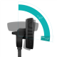 Duux Fan | Whisper 3 | Stand Fan | Black | Diameter 34 cm | Number of speeds 26 | Oscillation | 19 W | Remote control