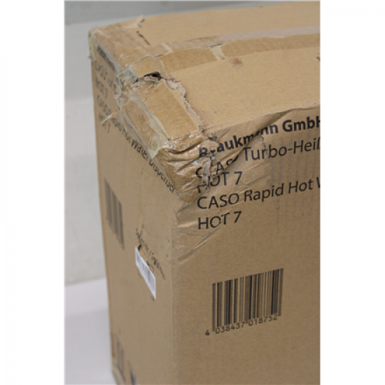 SALE OUT. Caso Turbo Hot Water Dispenser | Hot 7 | Water Dispenser | 2200-2600 W | 2.7 L | Plastic/Stainless Steel | Black/Stainless Steel | DAMAGED PACKAGING, BROKEN INER PACKAGING, DAMAGED GLASS CONTAINER
