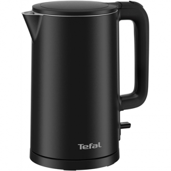 TEFAL | KO1408E0 Thermo Protect | Kettle | Electric | 1500 W | 1.5 L | Stainless steel/Plastic | 360° rotational base | Black