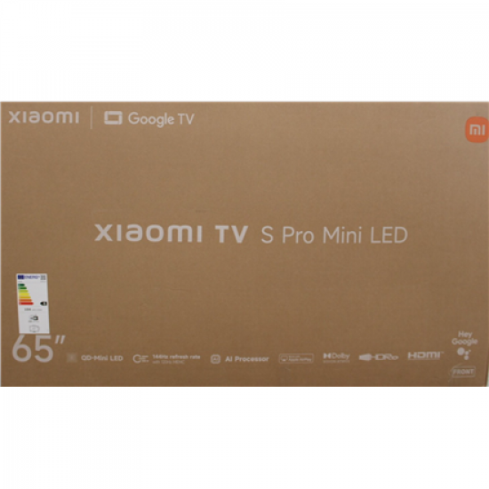 SALE OUT. Xiaomi TV S Pro Mini LED 65 2026 4K UHD (3840 x 2160) | SALE OUT. | TV | S Pro Mini LED 65 2026 | Xiaomi 65 | Smart TV | Google TV | 4K UHD | Dark Grey | DAMAGED PACKAGING, DEMO