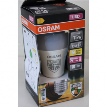 SALE OUT. Osram Žalgiris Edition E27 1055lm LED Lamp with Remote | E27 | 9.5 W | 2700K warm white, green | DAMAGED PACKAGING
