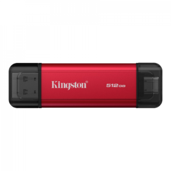 Kingston Dual Portable Solid-State Drive, USB Type-A and Type-C | 512 GB | Solid-state drive interface USB 3.2 Gen 2 | Read speed 1050 MB/s | Write speed 950 MB/s