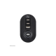 Neomounts | Desk socket with clamp and USB-C and USB-A ports - Quick charge | DS22-840BL6 | Black