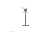 Neomounts Floor stand | NS-FS100BLACK | Height adjustment, Tilt, Rotate | 10-55 