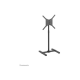 Neomounts Floor stand | NS-FS100BLACK | Height adjustment, Tilt, Rotate | 10-55 