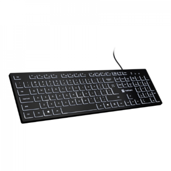 Natec | Herring Glow | Keyboard | Wired | US | Black | USB-A