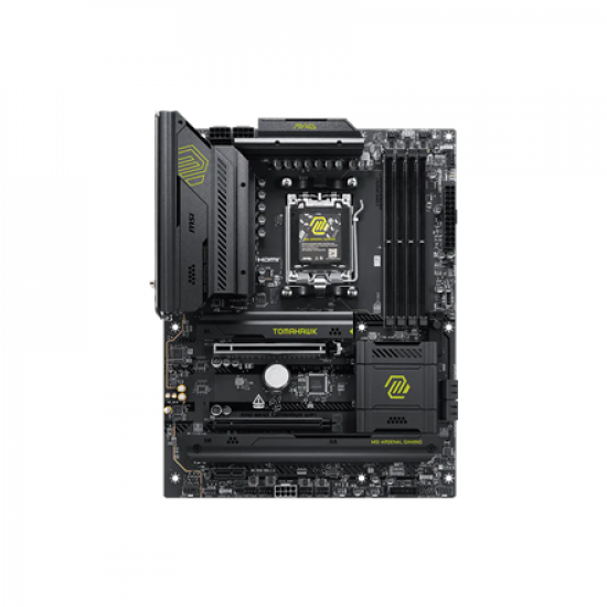 MSI MAG B850 TOMAHAWK WIFI | Processor family AMD | Processor socket AM5 | DDR5 | Supported hard disk drive interfaces SATA, M.2 | Number of SATA connectors 4