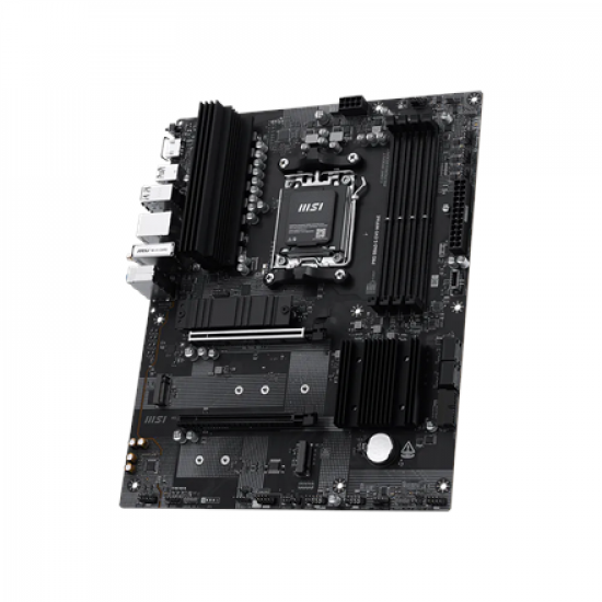 PRO B840-S EVO WIFI6E | MSI Processor family AMD | Processor socket AM5 | Supported hard disk drive interfaces SATA, M.2 | Number of SATA connectors 4