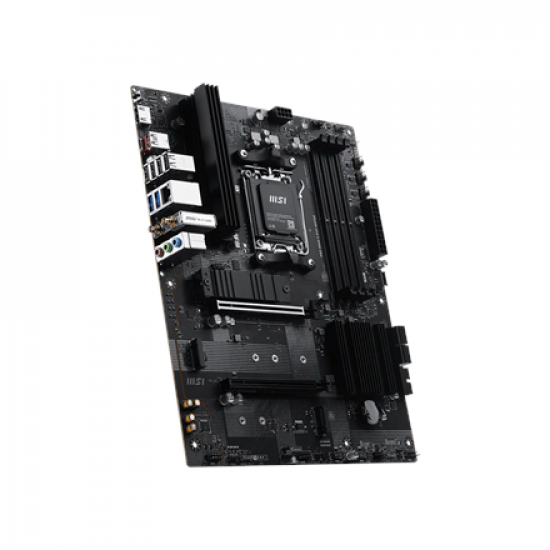 PRO B840-S EVO WIFI6E | MSI Processor family AMD | Processor socket AM5 | Supported hard disk drive interfaces SATA, M.2 | Number of SATA connectors 4