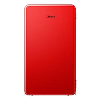 Midea Refrigerator | MDRD142SLE32 | Energy efficiency class E | Free standing | Larder | Height 83.5 cm | Fridge net capacity 93 L | 41 dB | Red
