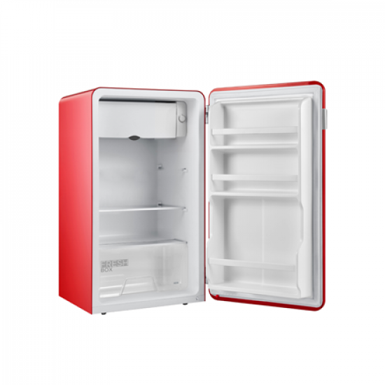 Midea Refrigerator | MDRD142SLE32 | Energy efficiency class E | Free standing | Larder | Height 83.5 cm | Fridge net capacity 93 L | 41 dB | Red
