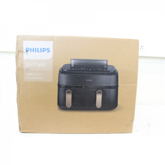 SALE OUT. Philips Dual Steam Air Fryer | NA552/00 5000 Series | Power 2750 W | Capacity 9 L | RapidAir Plus | Black | DAMAGED PACKAGING | 24 month(s)
