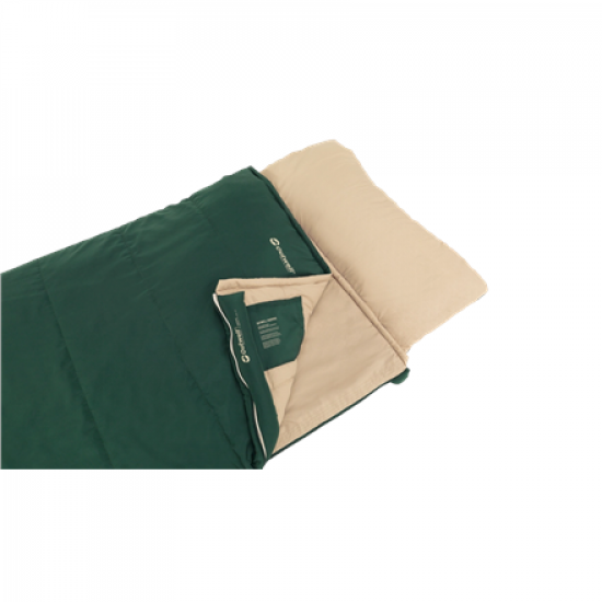 Outwell Contour Prime Green Sleeping Bag - Left zipper