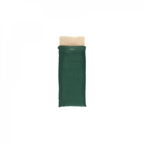 Outwell Contour Prime Green | Sleeping Bag | 220 x 85 cm | -13 to 16 °C | Right Zipper