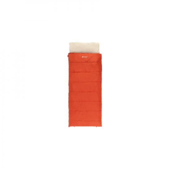 Outwell Contour Lux Red | Sleeping Bag | 220 x 85 cm | -19 to 15 °C | Right Zipper