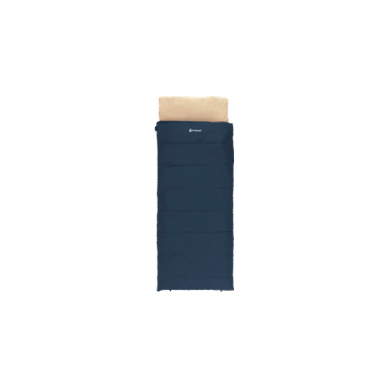 Outwell Contour Lux Deep Blue | Sleeping Bag | 220 x 85 cm | -19 to 15 °C | Right Zipper