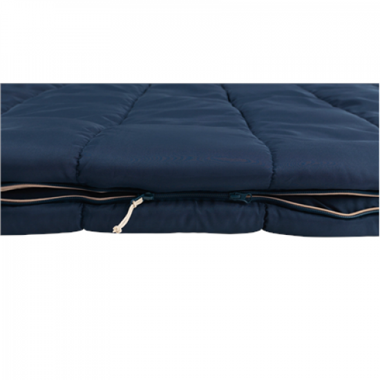 Outwell Contour Lux Deep Blue | Sleeping Bag | 220 x 145 cm | -22 to 12 °C | Both Side Zipper