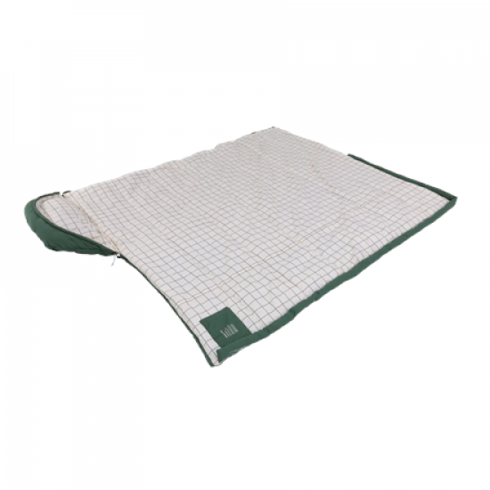 Outwell Camper Prime Green | Sleeping Bag | 235 x 90 cm | -15 to 5 °C | Right Zipper