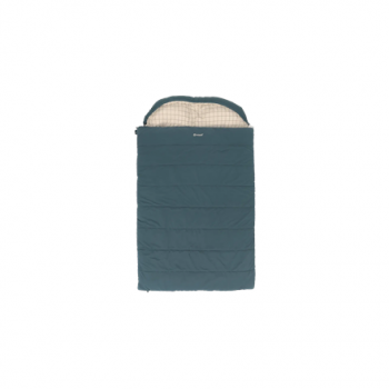 Outwell Camper Lux Double Blue | Sleeping Bag | 235 x 150 cm | -16 to 5 °C | Both Side Zipper