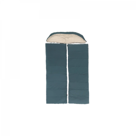 Outwell Camper Lux Double Blue | Sleeping Bag | 235 x 150 cm | -16 to 5 °C | Both Side Zipper