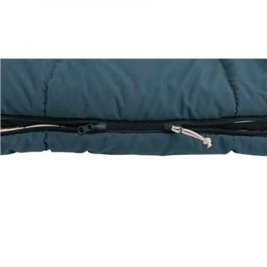 Outwell Camper Lux Double Blue | Sleeping Bag | 235 x 150 cm | -16 to 5 °C | Both Side Zipper