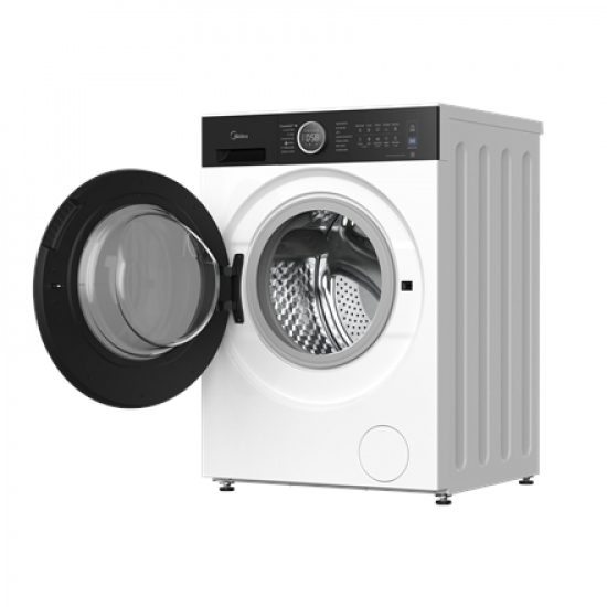 Midea Washing Machine | MF205W80BA30/W-BK | Energy efficiency class A | Front loading | Washing capacity 8 kg | 1400 RPM | Depth 49 cm | Width 60 cm | Display | LED | White