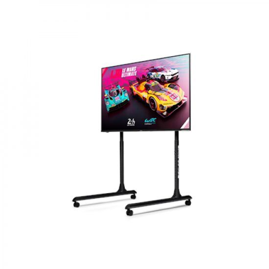 Next Level Racing Floor stand | Round Tube Freestanding Single Monitor Stand | Up to 65 