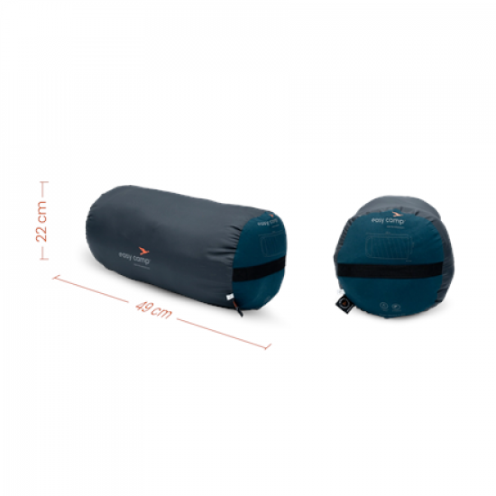 Easy Camp Raven I Square XL 5°C | Sleeping Bag | 220 x 100 cm | -8 to 9 °C | Left Zipper