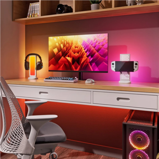 Nanoleaf Pegboard Desk Dock, White | 15 W | RGB