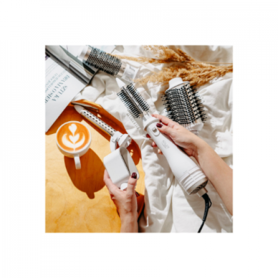 Adler 5-in-1 Curling Iron-Dryer | AD 2027 | Number of heating levels 2 | 1200 W | White/Champagne