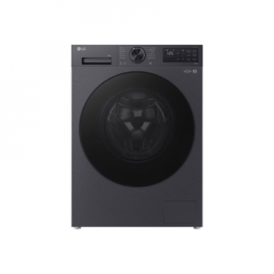 LG Washing machine | F2X50S9TBB | Energy efficiency class A | Front loading | Washing capacity 9 kg | 1200 RPM | Depth 48 cm | Width 60 cm | Display | LED | Steam function | Direct drive | Wi-Fi | Matte Black