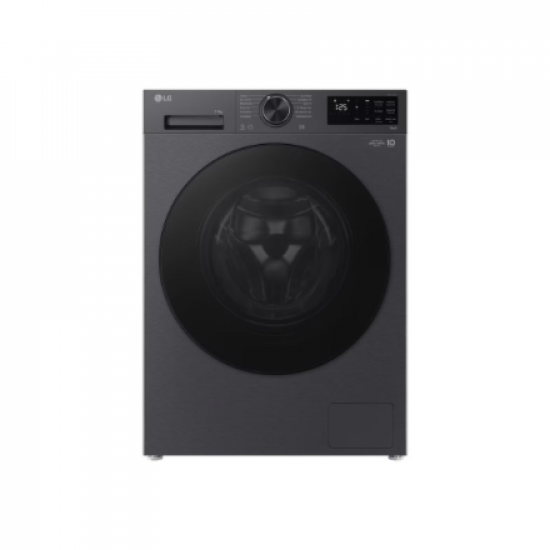 LG Washing machine | F4X5011TBB | Energy efficiency class A | Front loading | Washing capacity 11 kg | 1400 RPM | Depth 57 cm | Width 60 cm | Display | LED | Steam function | Direct drive | Wi-Fi | Matte Black