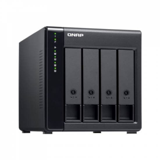 QNAP High-performance Desktop SATA 6Gbps JBOD Storage Enclosure | TL-D400S | Black