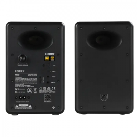 Edifier M90 Compact Active 2.0 Speakers, Black