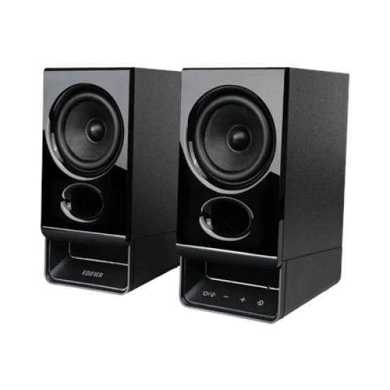 Edifier R20BT Compact Bluetooth 2.0 Speakers with Ambient Light, Black