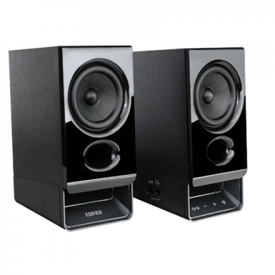 Edifier R20BT Compact Bluetooth 2.0 Speakers with Ambient Light, Black