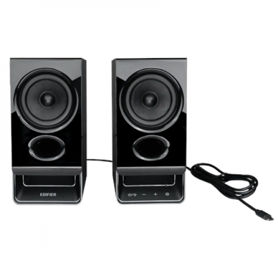 Edifier R20BT Compact Bluetooth 2.0 Speakers with Ambient Light, Black
