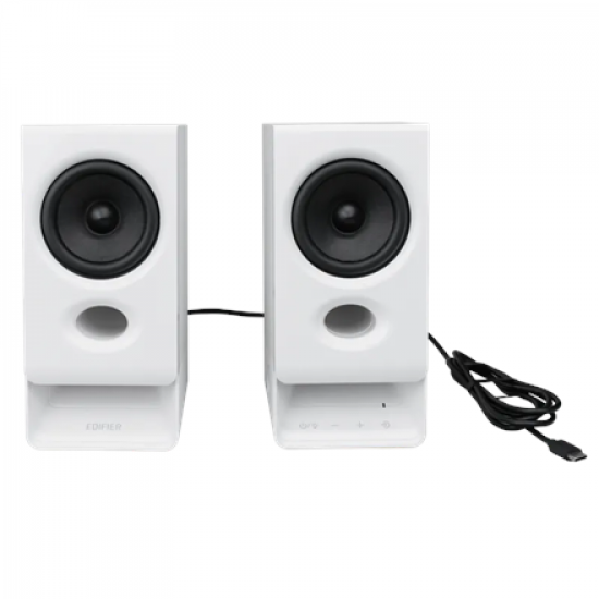 Edifier R20BT Compact Bluetooth 2.0 Speakers with Ambient Light, White