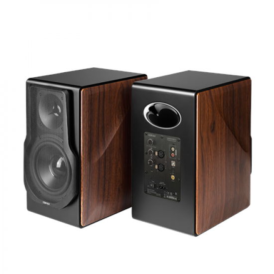 Edifier S3000MK II Premium Wireless 2.0 Bookshelf Speakers, Brown