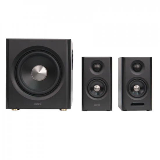 Edifier S355DB Bookshelf Speaker and Subwoofer 2.1 Speaker System, Walnut