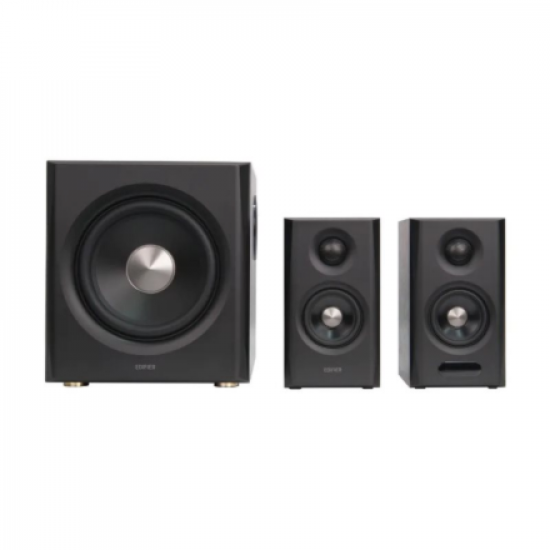 Edifier S355DB Bookshelf Speaker and Subwoofer 2.1 Speaker System, Walnut