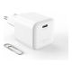 Fixed Mini GaN power adapter with USB-C output and PD support, 65W