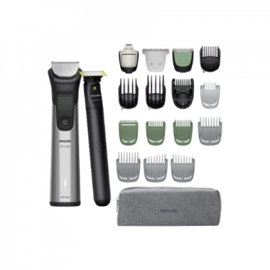 Philips All-in-One Hair Trimmer | MG9557 | Cordless | Wet & Dry | Number of length steps 27 | Black/Silver