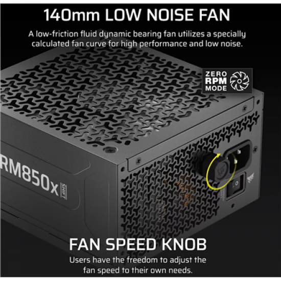 Corsair Fully Modular ATX Power Supply (EU) | RM850x SHIFT | 850 W | Black