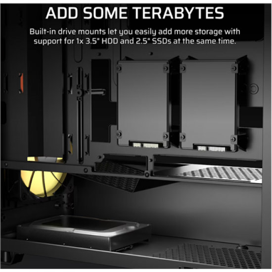 Corsair PC Case | 3200D RS | Black | Mid-Tower